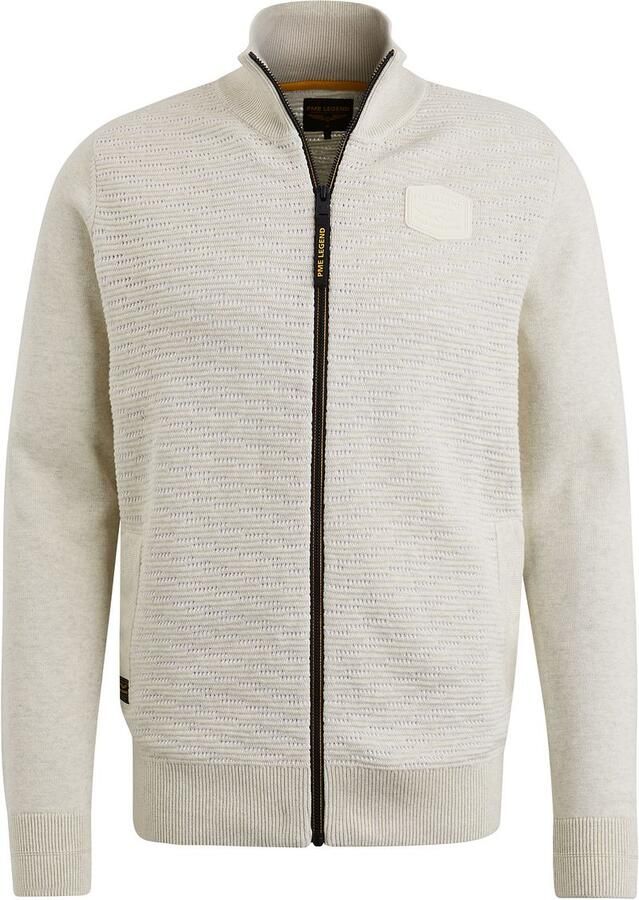 PME LEGEND Heren Truien & Vesten Zip Jacket Structure Cotton Ecru - Foto 5