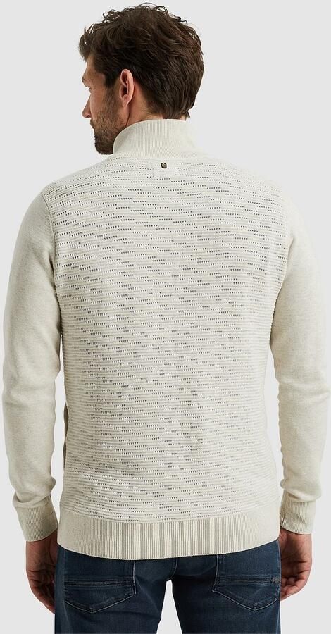 PME LEGEND Heren Truien & Vesten Zip Jacket Structure Cotton Ecru - Foto 9