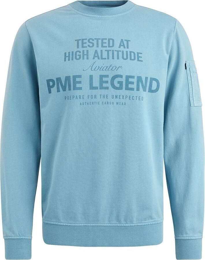 PME Legend Ronde Hals Terry Sweatshirt Blue Heren - Foto 6