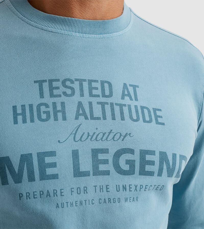 PME Legend Ronde Hals Terry Sweatshirt Blue Heren - Foto 3