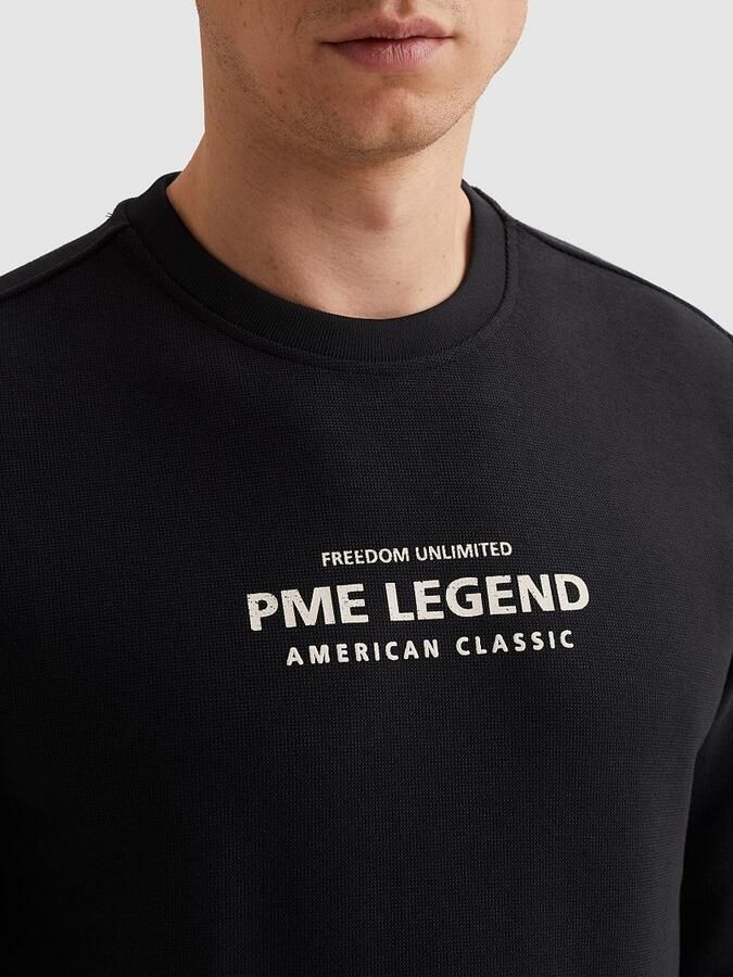 PME LEGEND Sweatshirt met artwork en ribkraag - Foto 3