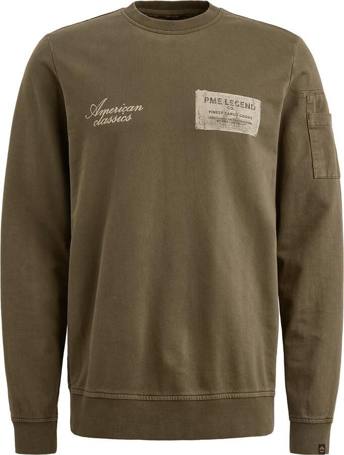 PME LEGEND Sweatshirt met artworks en flight pocket - Foto 3