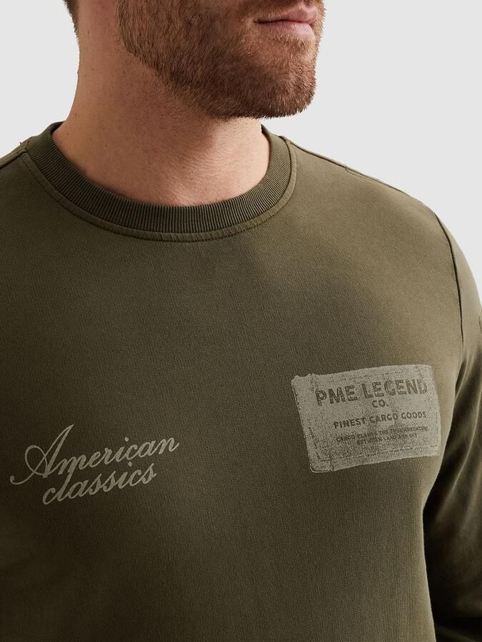 PME LEGEND Sweatshirt met artworks en flight pocket - Foto 4