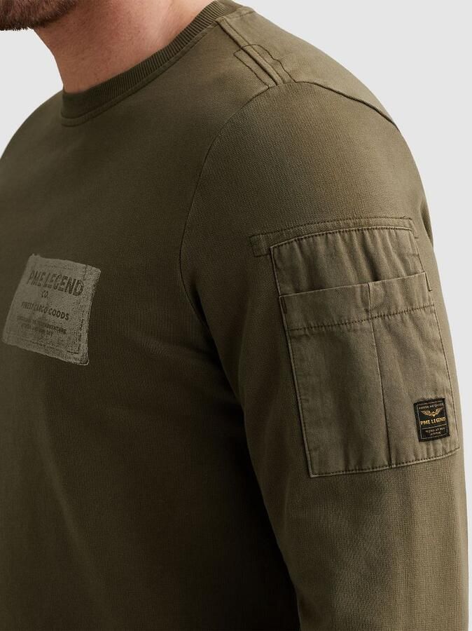 PME LEGEND Sweatshirt met artworks en flight pocket - Foto 5