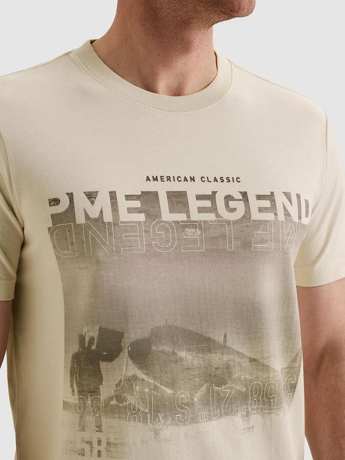 PME Legend T-Shirt Heavy Jersey Artwork Ecru - Foto 5