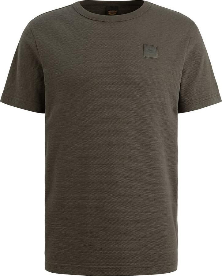 PME LEGEND Heren Polo's & T-shirts Jacquard Striped Olijf - Foto 5