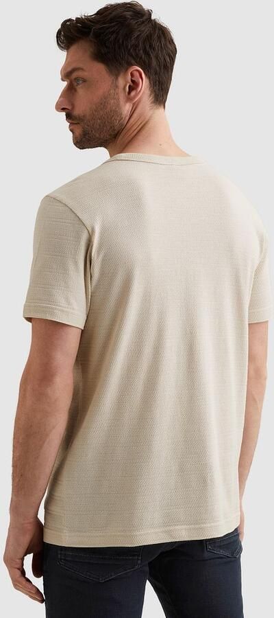 PME LEGEND Heren Polo's & T-shirts Jacquard Striped Ecru - Foto 3