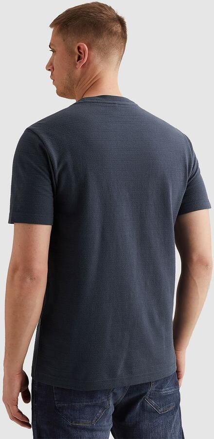 PME LEGEND Heren Polo's & T-shirts Jacquard Striped Donkerblauw - Foto 3