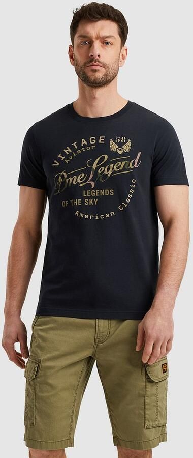 PME LEGEND Heren Polo's & T-shirts Single Jersey Package Donkerblauw - Foto 5