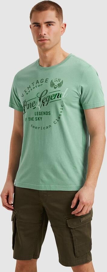 PME LEGEND Heren Polo's & T-shirts Single Jersey Package Groen - Foto 4