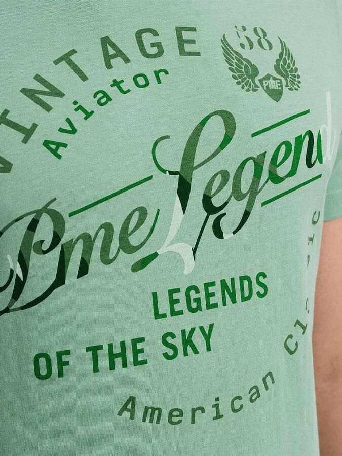 PME LEGEND Heren Polo's & T-shirts Single Jersey Package Groen - Foto 2