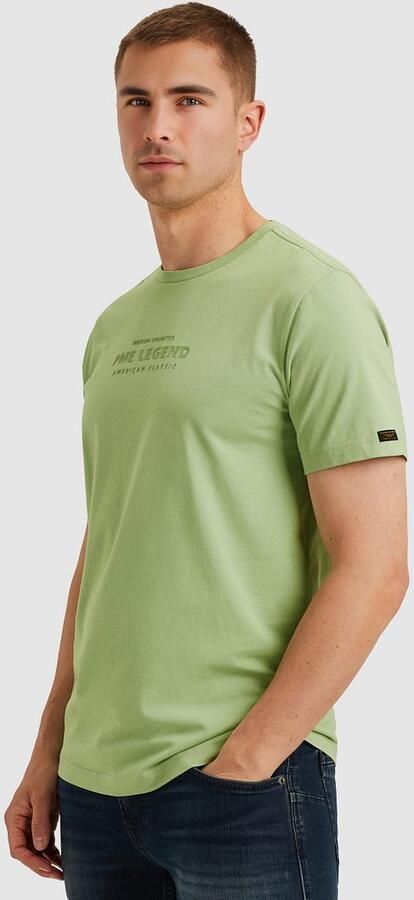 PME Legend T-shirt met labelprint en ronde hals - Foto 3