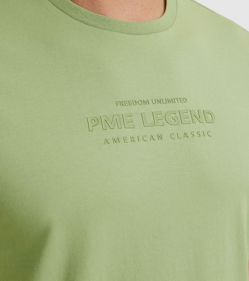 PME Legend T-shirt met labelprint en ronde hals - Foto 4