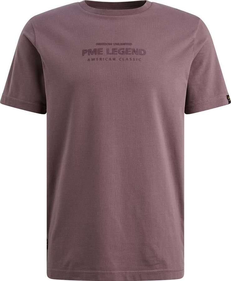 PME Legend T-Shirt Logo Moonscape Paars - Foto 3