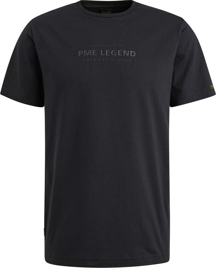 PME Legend T-shirt met labelprint en ronde hals - Foto 5