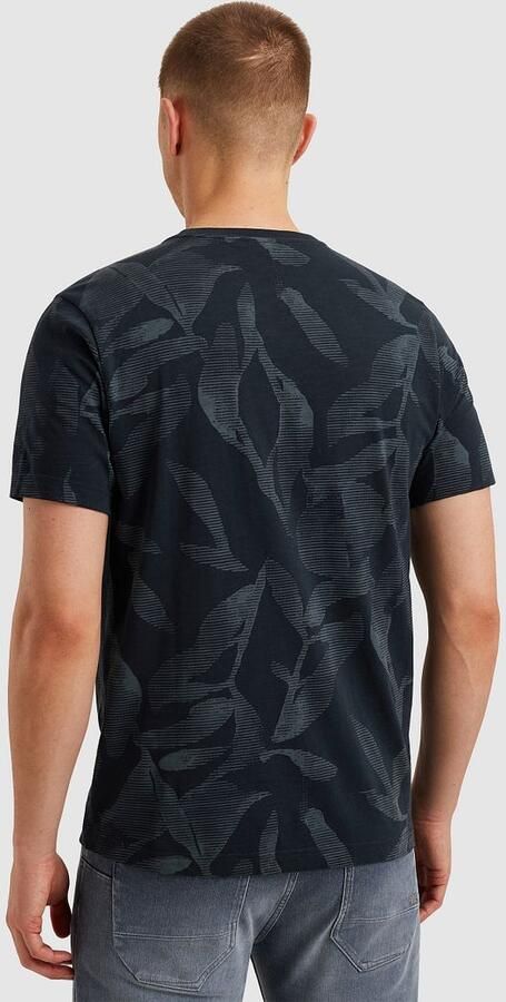 PME LEGEND Heren Polo's & T-shirts Slub Jersey Aop Donkerblauw - Foto 2