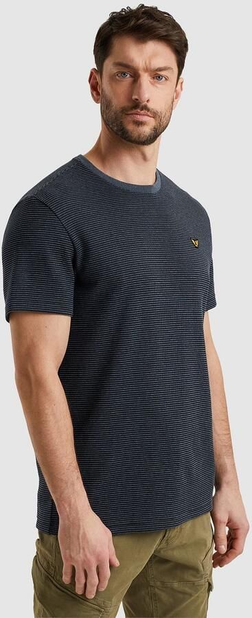 PME Legend T-Shirt Textured Stripe Navy - Foto 4