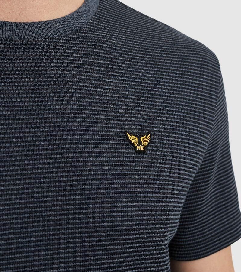 PME Legend T-Shirt Textured Stripe Navy - Foto 2