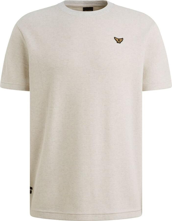 PME LEGEND Heren Polo's & T-shirts Two Tone Textured Stripe Ecru - Foto 7