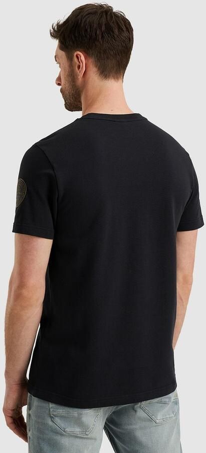 PME LEGEND Heren Polo's & T-shirts Flat Waffel Jersey Donkerblauw - Foto 10