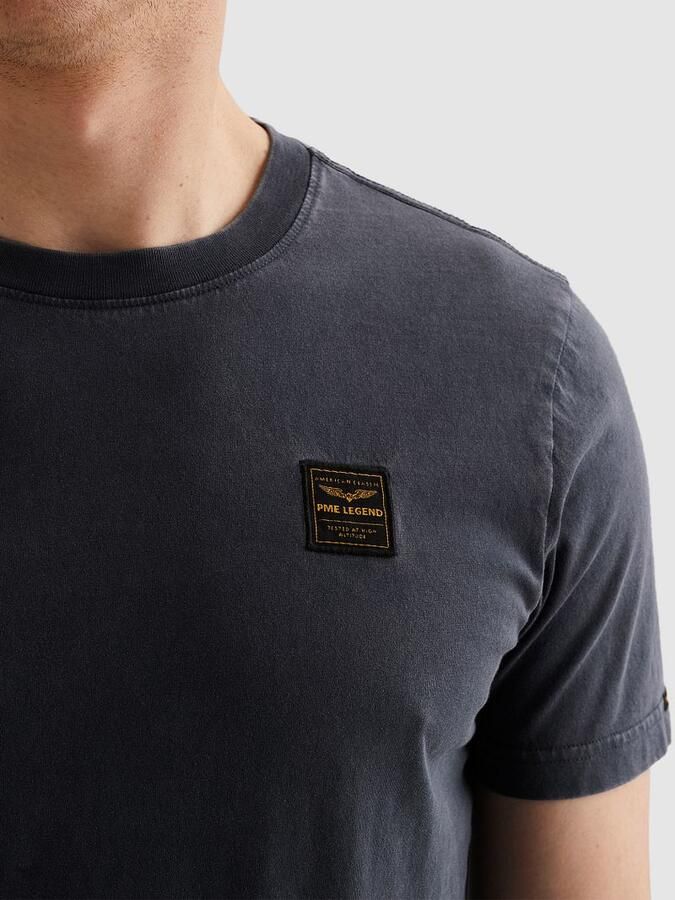 PME LEGEND Heren Polo's & T-shirts Acid Wash + Garment Dye Blauw - Foto 8