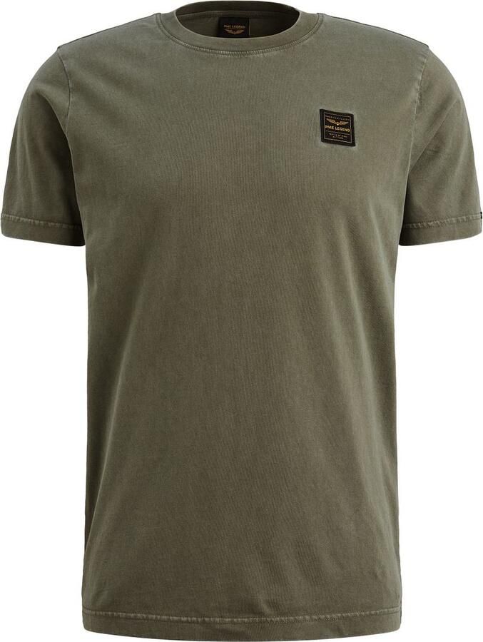 PME LEGEND Heren Polo's & T-shirts Acid Wash + Garment Dye Olijf - Foto 5