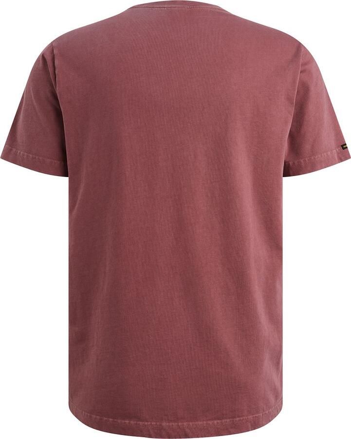 PME LEGEND T-shirt met garment-dye wassing en badge - Foto 4