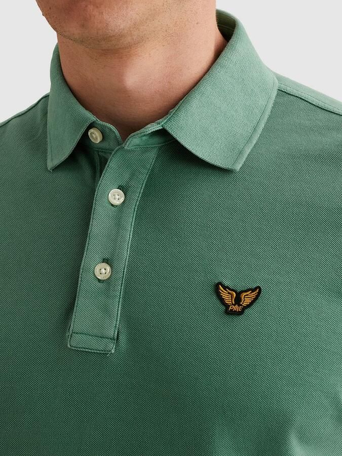 PME LEGEND Polo met garment-dye wassing en tailwing logo - Foto 5