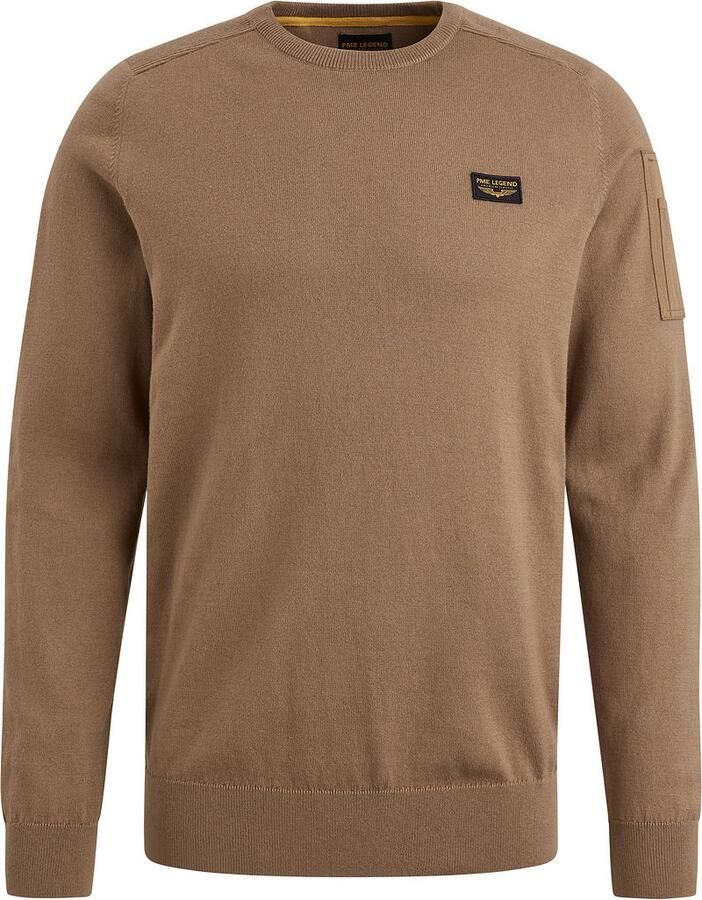 PME LEGEND Heren Truien & Vesten R-neck American Classic Knit Bruin