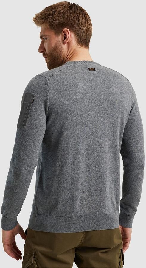 PME LEGEND Heren Truien & Vesten R-neck American Classic Knit Grijs - Foto 4