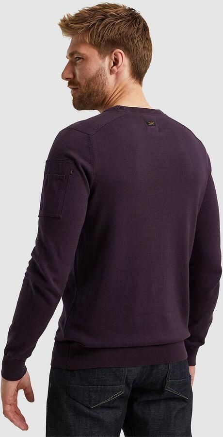 PME LEGEND Heren Truien & Vesten R-neck American Classic Knit Lila - Foto 3