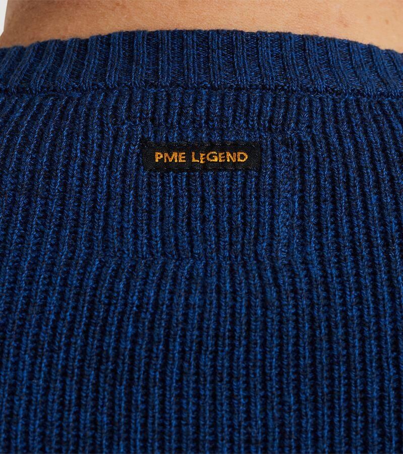 PME Legend Trui Badge Kobaltblauw