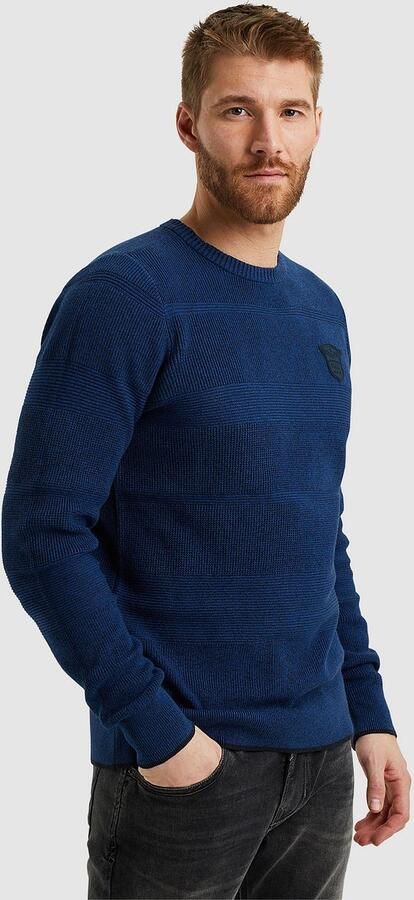 PME Legend Trui Badge Kobaltblauw - Foto 4