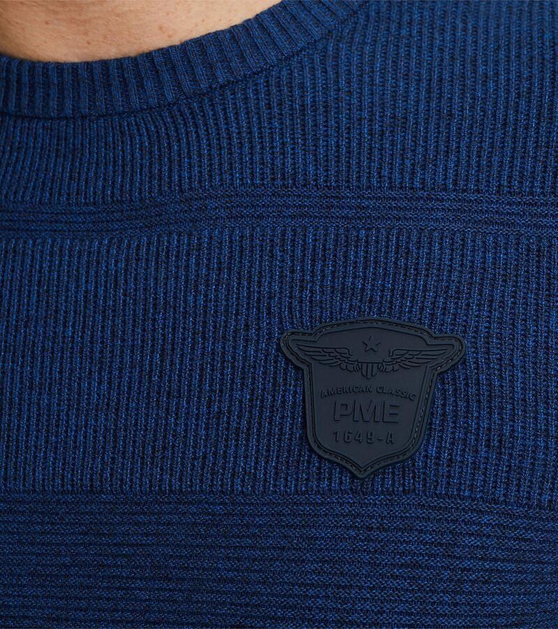 PME Legend Trui Badge Kobaltblauw - Foto 2