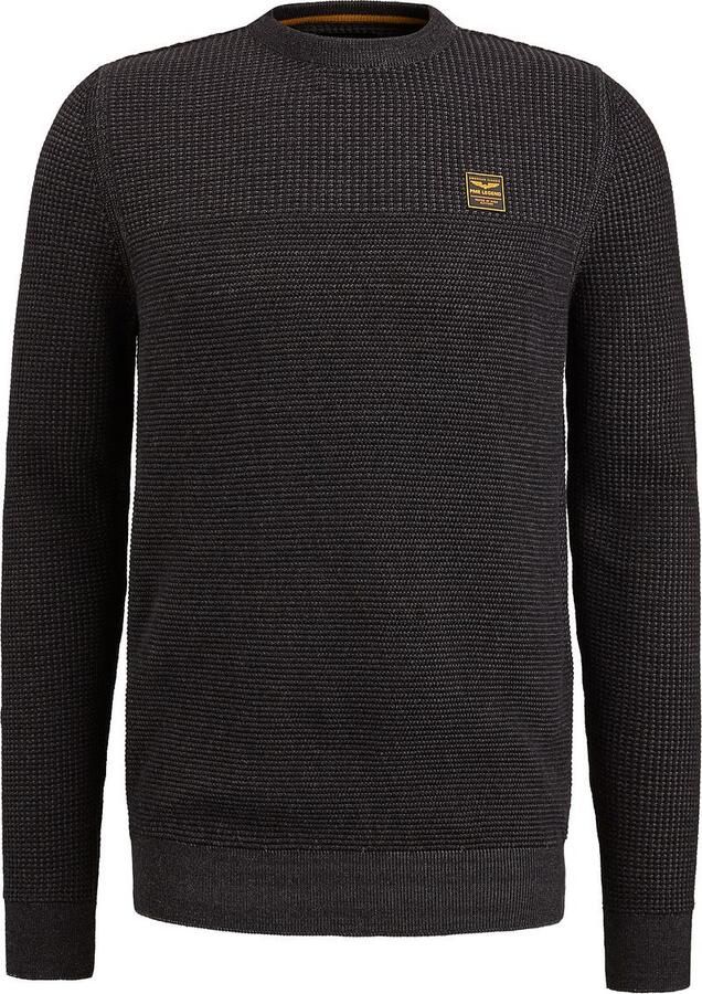 PME LEGEND Heren Truien & Vesten Crewneck Cotton Plated Donkergrijs - Foto 3