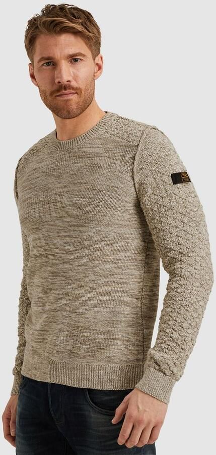 PME Legend Trui Mouliné Beige - Foto 5