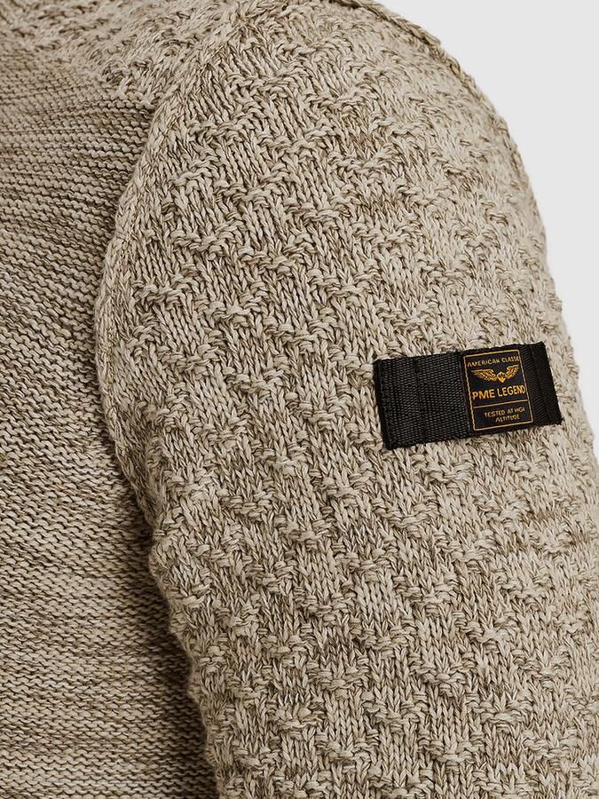 PME Legend Trui Mouliné Beige - Foto 2