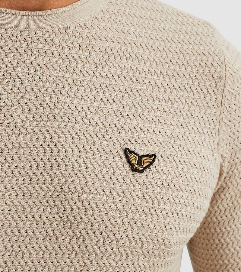 PME Legend Ronde Hals Katoen Mouline T-shirt Brown Heren - Foto 2