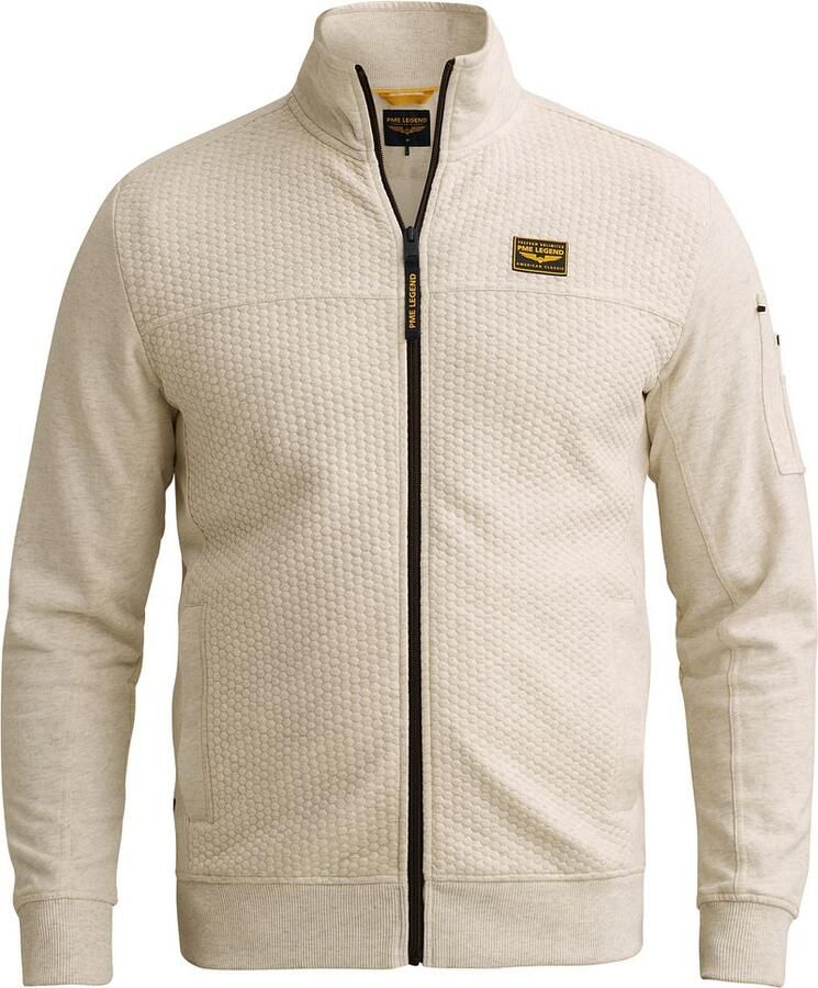 PME LEGEND Sweatshirt met jacquardpatroon en flight pocket