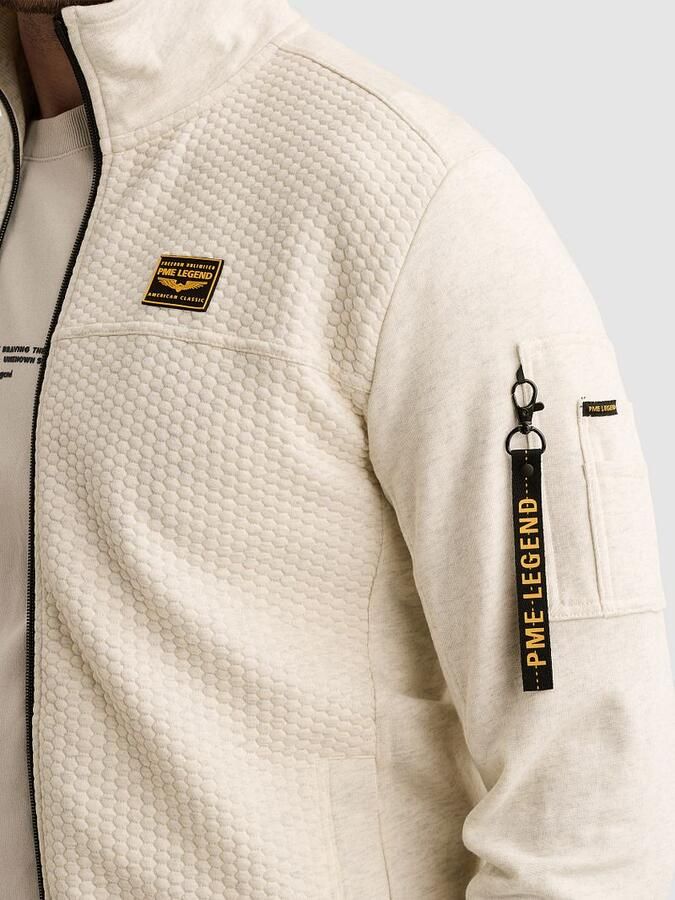 PME LEGEND Sweatshirt met jacquardpatroon en flight pocket - Foto 5