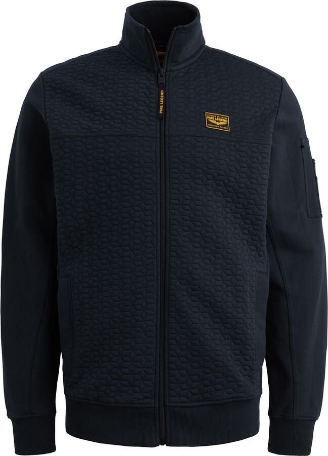 PME LEGEND Sweat jacket met structuren en flight pocket