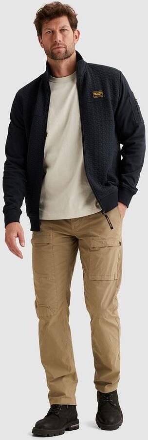 PME LEGEND Sweat jacket met structuren en flight pocket - Foto 5