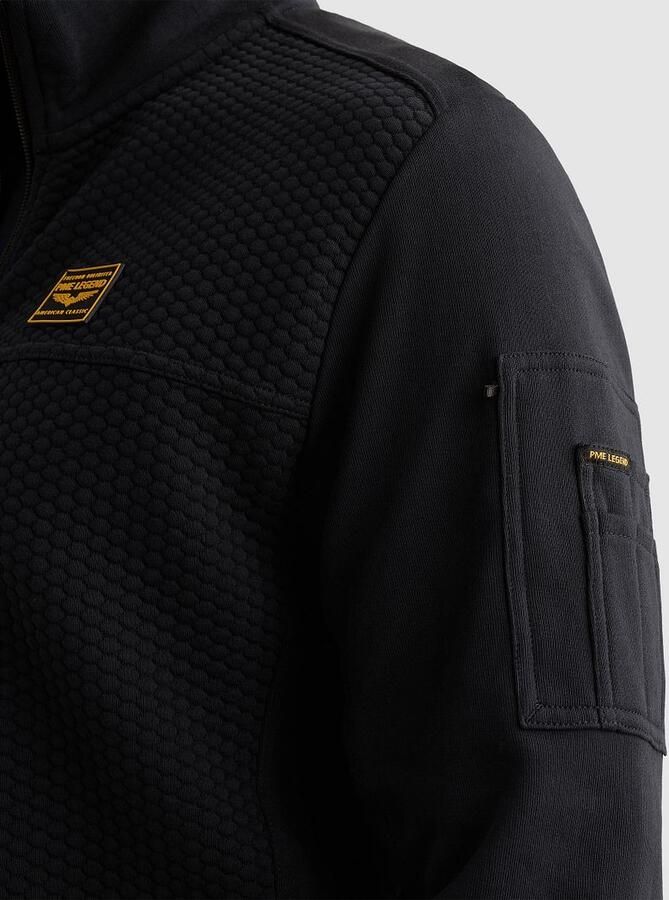 PME LEGEND Sweatshirt met jacquardpatroon en flight pocket - Foto 6