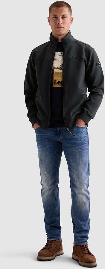 PME LEGEND Heren Truien & Vesten Zip Jacket Interlock Sweat Donkerblauw - Foto 11