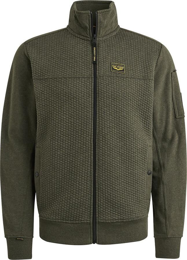 PME Legend Vest Jacquard Interlock Beluga Groen - Foto 2