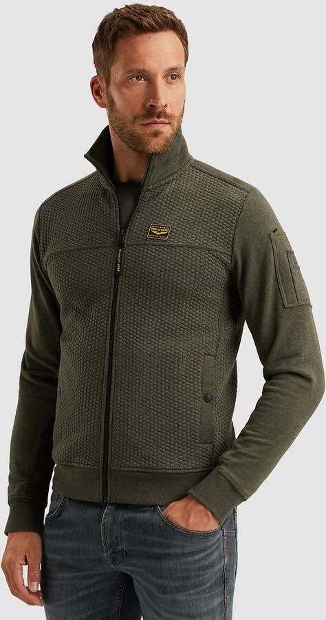 PME Legend Vest Jacquard Interlock Beluga Groen - Foto 6