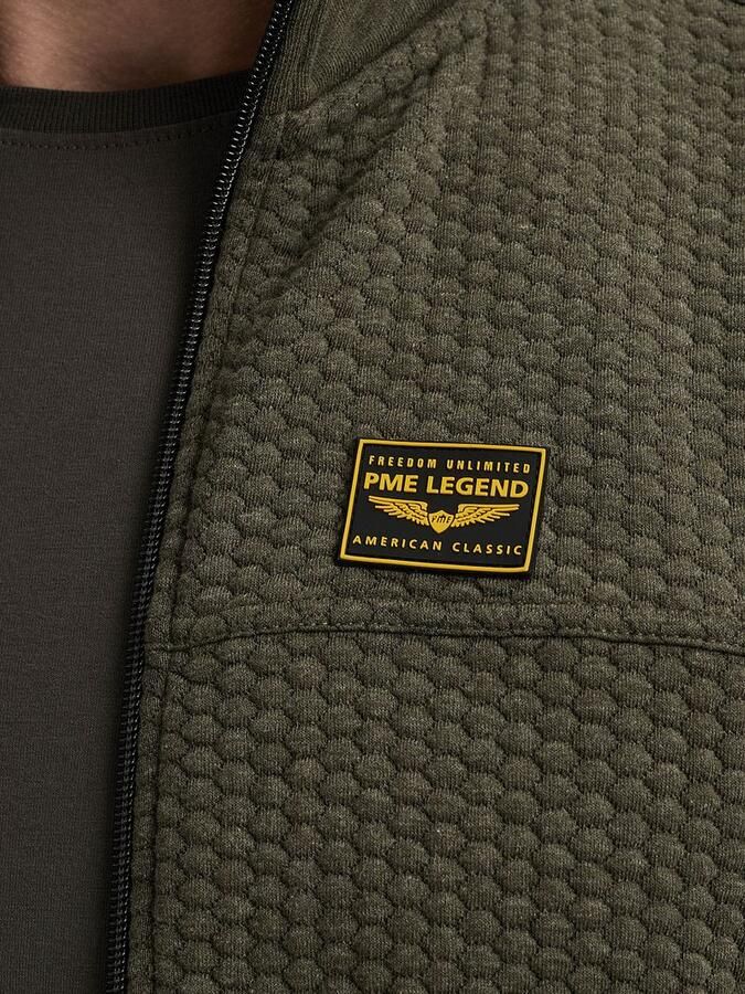 PME Legend Vest Jacquard Interlock Beluga Groen - Foto 3