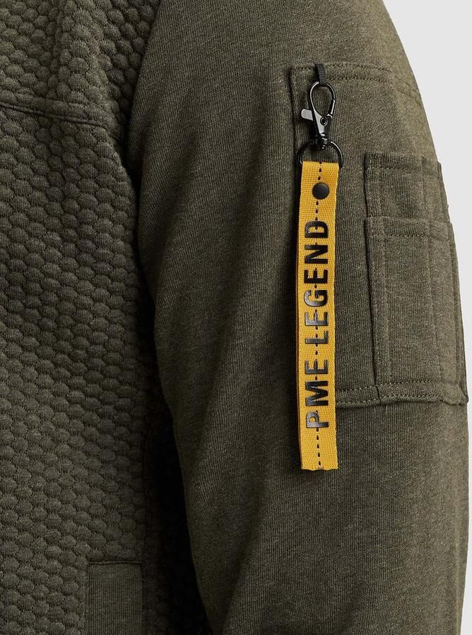 PME Legend Vest Jacquard Interlock Beluga Groen - Foto 5