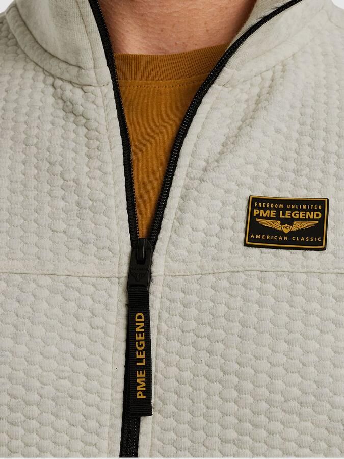 PME Legend Vest Jacquard Interlock Greige - Foto 5