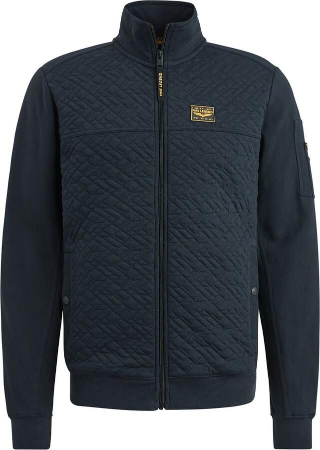 PME Legend Jacquard Interlock Sweat Full Zip Blue Heren - Foto 6